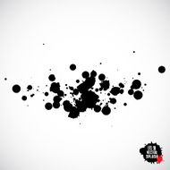 Black Ink Splatter Background N3