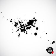 Black Ink Splatter Background N4