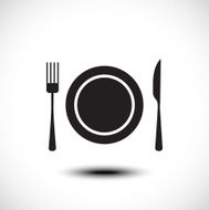 Plate Fork And Knife N2