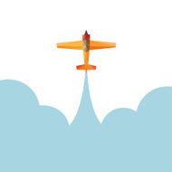 Airplane abstract isolated on a white backgrounds vector illustration N12