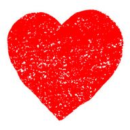 Red Grunge Valentine Heart N2
