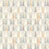 Seamless pattern with Christmas trees Vector