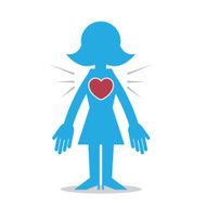 Woman Silhouette Heart N2