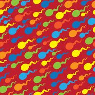 spermatozoon colorful seamless pattern