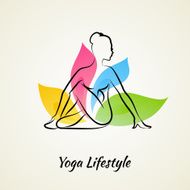 Beautiful Woman Doing Yoga N9