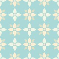 Seamless pattern with silhouettes lotus flowers N12