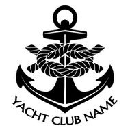 Black and White Yacht Club Logo