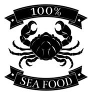 seafood 100 percent food label