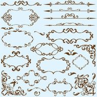 Set for design elements