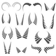 silhouettes horns