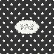 Vector seamless retro pattern with vintage hipster star N2