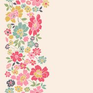 Vertical seamless floral background N3