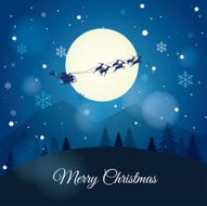 Santa Claus with Reindeer Sleigh