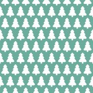 Retro background with Christmas trees