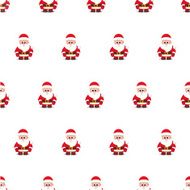 PatternVectorSantaWhite03