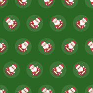 PatternVectorSantaGreen04