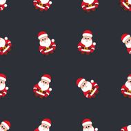 PatternVectorSantaBlack02