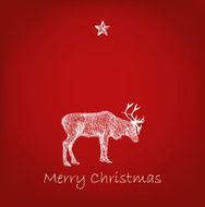 reindeer with snowflakes