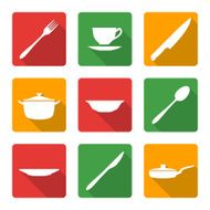 flat white dinnerwarwe icons N2
