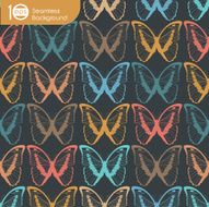 Seamless pattern of butterflies N14