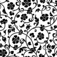 abstract flowers baroque seamless pattern