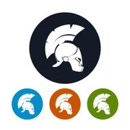 Antique helmet icon vector illustration