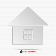 Abstract home web icon