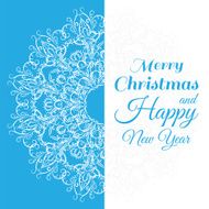 christmas card with snowflakes N5