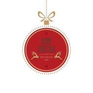 christmas ball merry isolated background N2