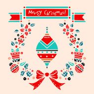 Holiday vintage Christmas card N8