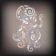 Ocean octopus Ethnic pattern N3