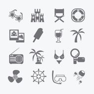 the sea set of icons