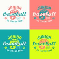 College baseball junior team emblem N2