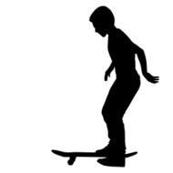 skateboarders silhouette N15