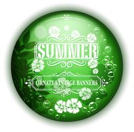tropical holiday label N2