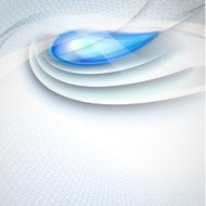 Abstract vector background with blue drop
