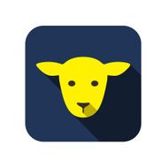 Sheep animal face icon