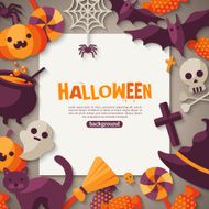 Halloween background Vector illustration N8