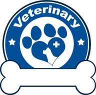 Blue Circle With Love Paw Cross And Text
