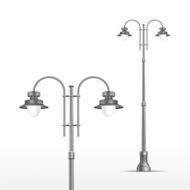 Vector Street Lamp Isolated on White Background N7