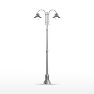 Vector Street Lamp Isolated on White Background N8