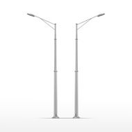 Vector Street Lamp Isolated on White Background N10