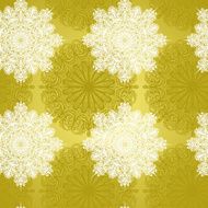 Seamless Pattern with Snowflakes (Vector) N5