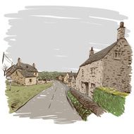 Hand drawn house vector illustration N8