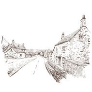 Hand drawn house vector illustration N9