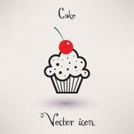 Pictograph of cake Vector icon Template for your design N2