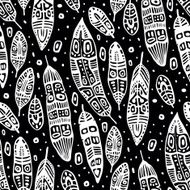 Vintage Feathers Seamless background N15