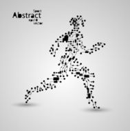 Sport circuit board running man eps10 N2