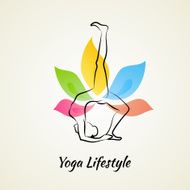 Beautiful Woman Doing Yoga N10