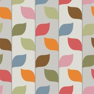 Floral seamless pattern with leaves N7